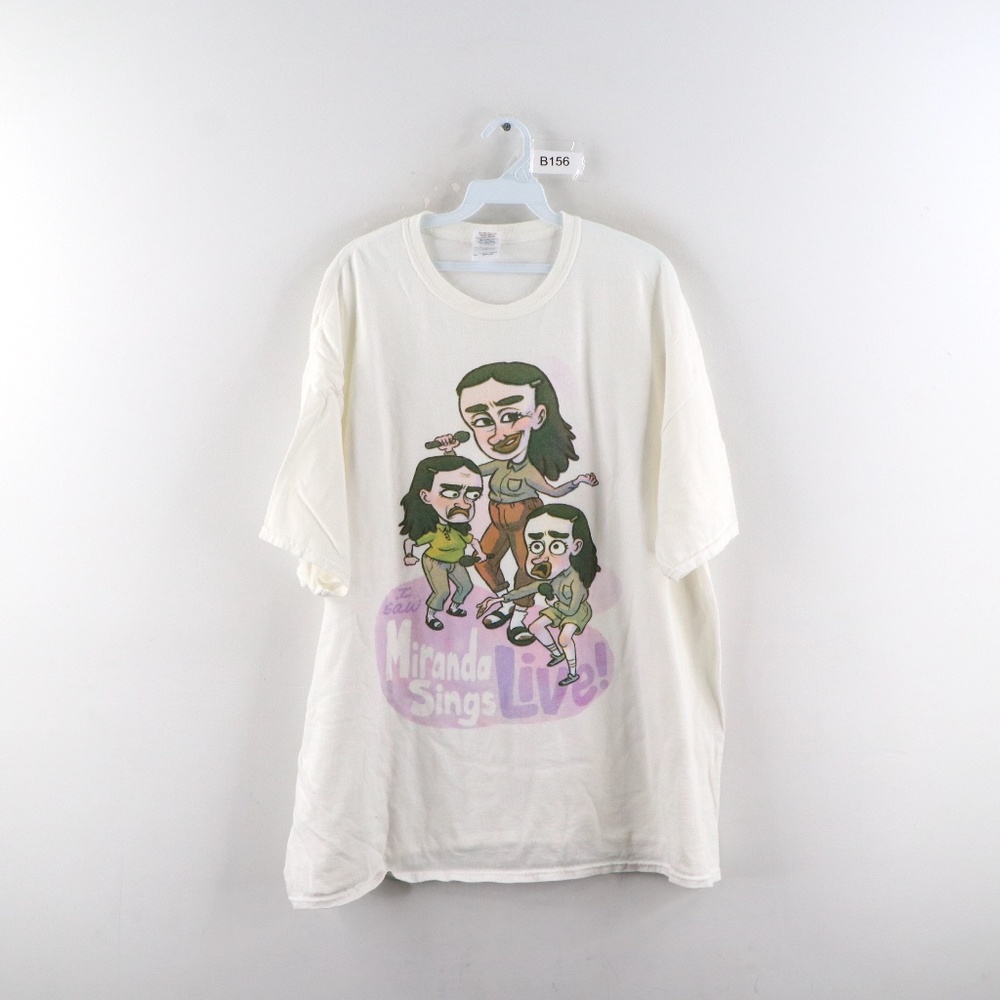 Vintage Miranda Sings Live Spell Out T Shirt White